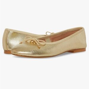 Steve Madden Blossom Ballet Flats, Size 8 Gold